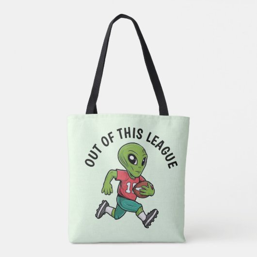 Footballer-Alien Tasche (Rückseite)