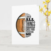 Footballer Christ Faith Jesus Karte (Gelbe Blume)