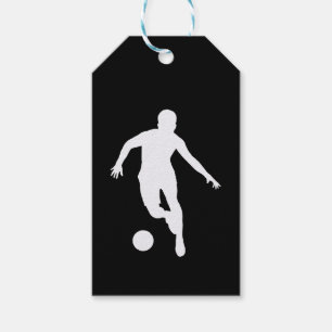 FOOTBALLER ( Weiße Silhouette) Geschenkanhänger