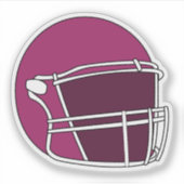 Footballhelm Aufkleber (Vorderseite)