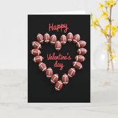 Footballs Heart Pattern Card Karte (Gelbe Blume)