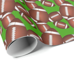 Footballs Muster Geschenkpapier
