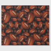 Footballs Muster Geschenkpapier (Flach)