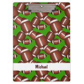 Footballs Muster Klemmbrett (Vorderseite)
