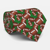 Footballs Muster Krawatte (Gerollt)