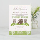 FOOTBALLWEDD EINLADUNG (Stehend Vorderseite)