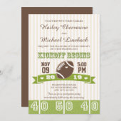 FOOTBALLWEDD EINLADUNG (Vorne/Hinten)