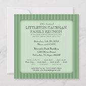 Footbridge Green Custom Family Wiedersehen Einladu Einladung (Rückseite)