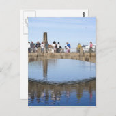 Footbridge Over Lake Asbury Park NJ Postkarte (Vorne/Hinten)