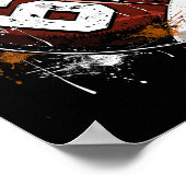 Footbyll 67 Six Seven Alpha Slang 6 7 Meme Kinder Poster (Ecke)