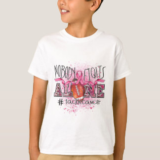 Footbyll liebt es, dass niemand allein kämpft T-Shirt
