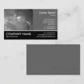 Footed Foto - 60pc Gray - Abend Sky Visitenkarte (Vorne/Hinten)