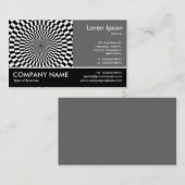 Footed Foto - 60pc Gray - Op Art Visitenkarte (Vorne/Hinten)