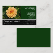 Footed Foto - Dahlia 'David Howard' Visitenkarte (Vorne/Hinten)