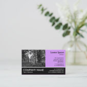 Footed Foto - Ostern Lila - in den Wäldern Visitenkarte (Stehend Vorderseite)