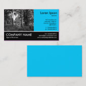 Footed Foto - Sky Blue - In the Woods Visitenkarte (Vorne/Hinten)