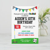 FootGolf - Einladung zum Geburtstag | Soccer Golf (Stehend Vorderseite)