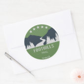 Foothills Trail North Carolina Süd Carolina Runder Aufkleber (Umschlag)