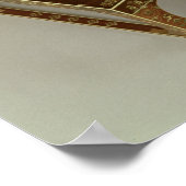 Foothool, mit Elfenbeineinlage, Nara Poster (Ecke)