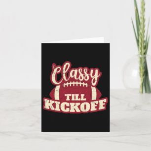 Footll Girl Gift Cly bis Kickoff Fall Footll Fan Karte