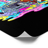 Footll Helmet Drip For Boys Kids Youth Dripping Ic Poster (Ecke)