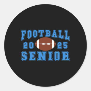 Footll Senior Night Footll Senior 2025 Abschluss Runder Aufkleber