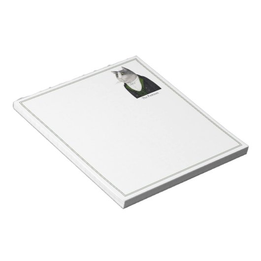FOOTMAN CAT 5.5x6 Notepad Notizblock (angewinkelt)
