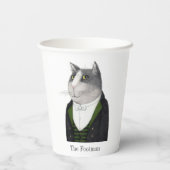 FOOTMAN CAT Papiertassen Pappbecher (Rückseite)