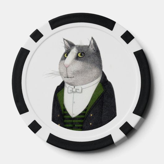 FOOTMAN CAT Poker Chips (Rückseite)