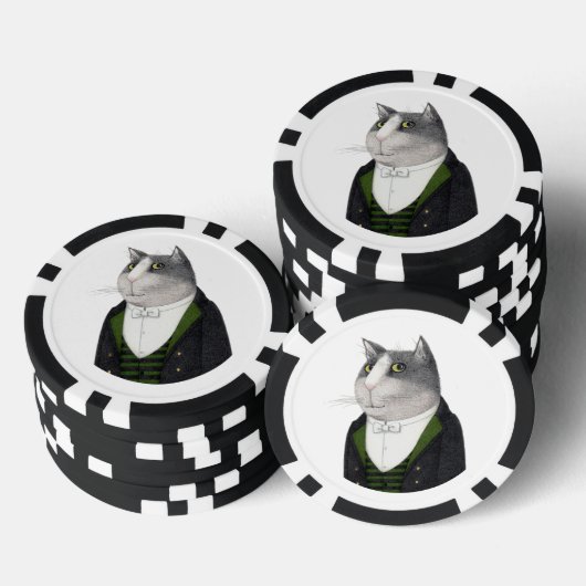 FOOTMAN CAT Poker Chips (Stapel)
