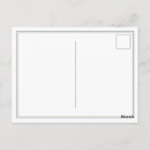 FOOTMAN CAT Postkarte (Rückseite)