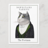 FOOTMAN CAT Postkarte (Vorderseite)
