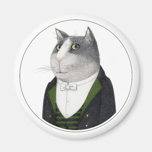 FOOTMAN CAT Round Magnet II (Vorne)