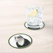 FOOTMAN CAT Round Paper Untersetzer (Vor Ort)