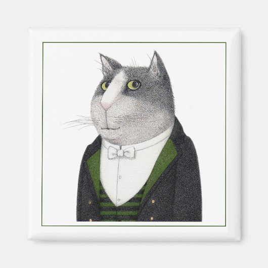 FOOTMAN CAT Square Magnet II (Vorne)