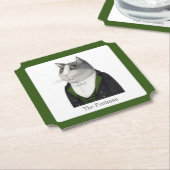 FOOTMAN CAT Ticket Paper Untersetzer + Text (angewinkelt)