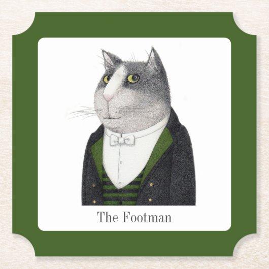 FOOTMAN CAT Ticket Paper Untersetzer + Text (Vorderseite)