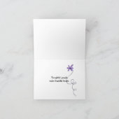 Footprint Border Vielen Dank Dankeskarte (Innenseite)