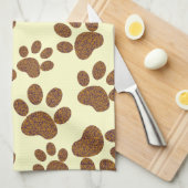 Footprint Dog Handtuch (Viertel Falte)