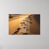 Footprint Gebet Glaubensbasierte Leinwand Kunst (Vorderseite)