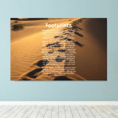 Footprint Gebet Glaubensbasierte Leinwand Kunst (Insitu (Holzboden))