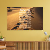 Footprint Gebet Glaubensbasierte Leinwand Kunst (Insitu (Wohnzimmer))