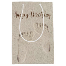 Footprint in Beach Sand