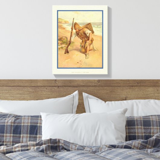 Footprint in Sand 2 Leinwanddruck (Insitu (Schlafzimmer))