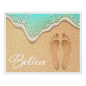 Footprint in Sand Theme Poster (Vorderseite)