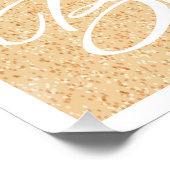 Footprint in Sand Theme Poster (Ecke)