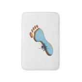 Footprint Lake - Surreal Fishing Art Badematte (Vorderseite Vertikal)