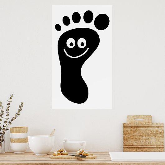 Footprint Poster (Küche)