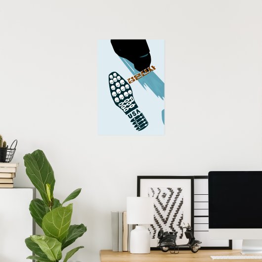 Footprint Poster (Heimbüro)