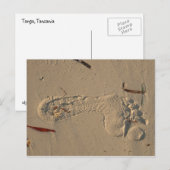 Footprint Postkarte (Vorne/Hinten)